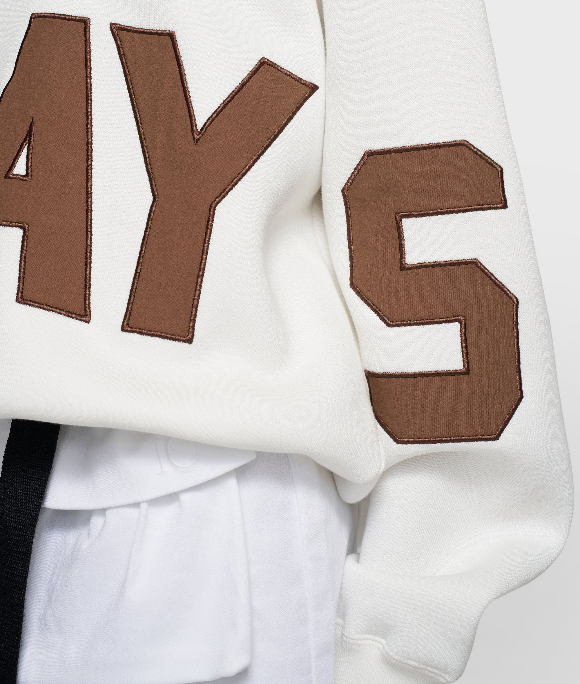 10DAYS Statement Logo Hoodie Ecru