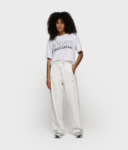 10DAYS Crew Neck Tee Logo White Grey Melee