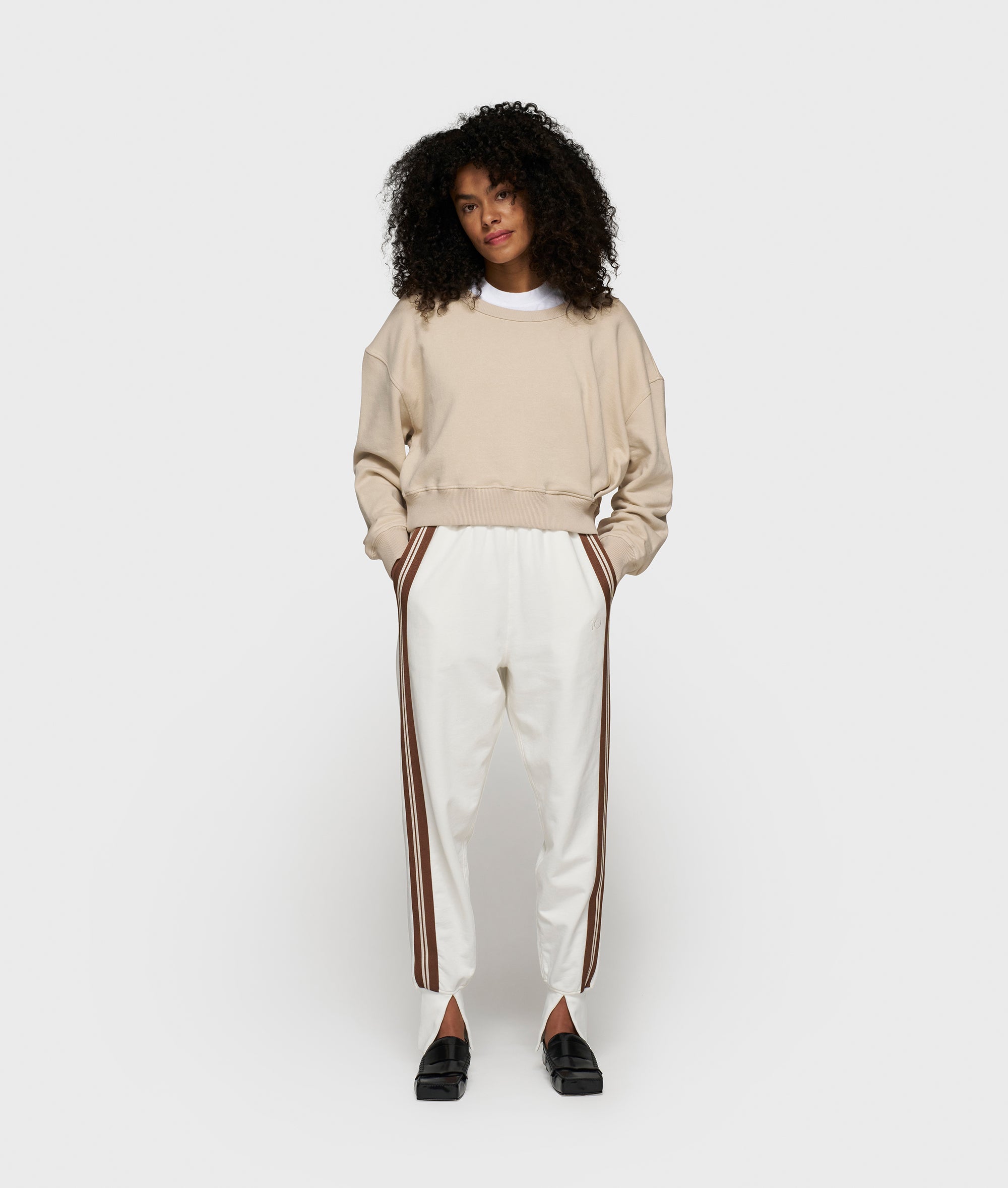 10DAYS Ballet Jogger Tape Ecru