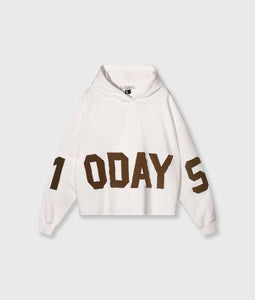 10DAYS Statement Logo Hoodie Ecru