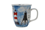 Lade das Bild in den Galerie-Viewer, Becher „Charly“ Cuxhaven aus Fine Bone China – ca. 400 ml.
