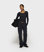 Lade das Bild in den Galerie-Viewer, 10DAYS Extra Long Sleeve Tee Modal &quot;dark navy&quot;

