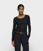 Lade das Bild in den Galerie-Viewer, 10DAYS Extra Long Sleeve Tee Modal &quot;dark navy&quot;
