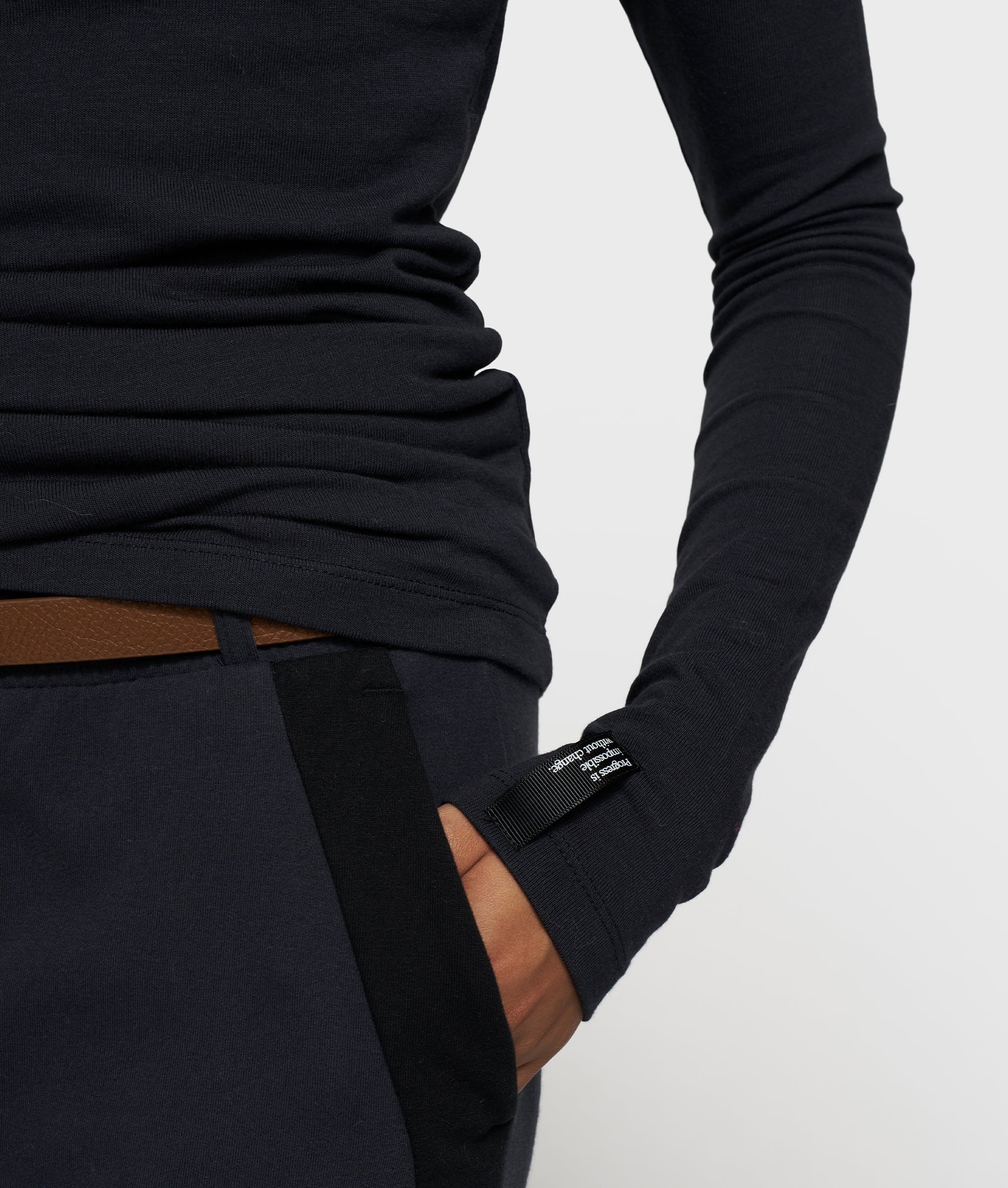 10DAYS Extra Long Sleeve Tee Modal "dark navy"