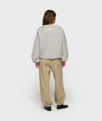 Lade das Bild in den Galerie-Viewer, 10DAYS Soft Round Neck Sweater Knit Light Grey Melee
