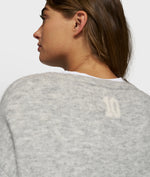 Lade das Bild in den Galerie-Viewer, 10DAYS Soft Round Neck Sweater Knit Light Grey Melee
