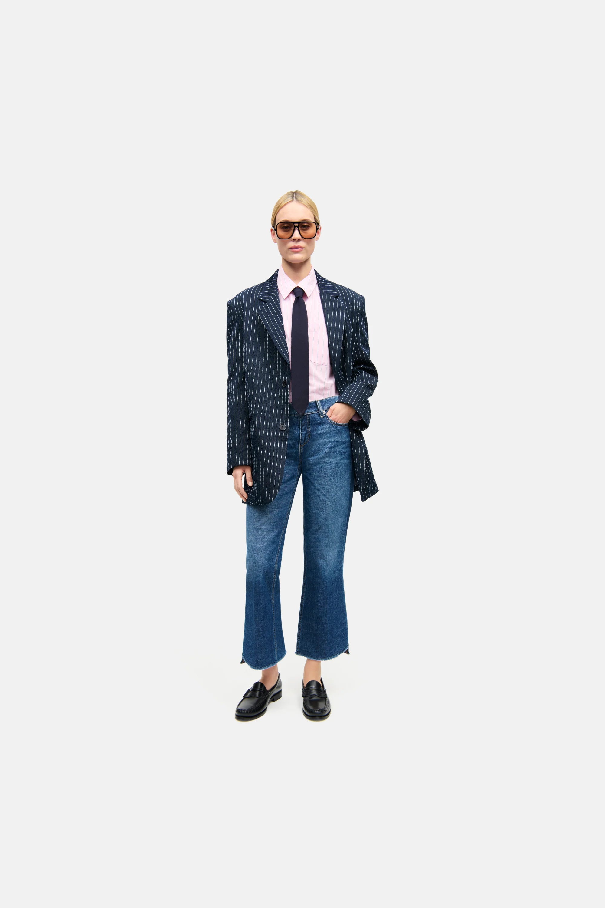 CAMBIO Flared-fit Cropped Jeans FENJA