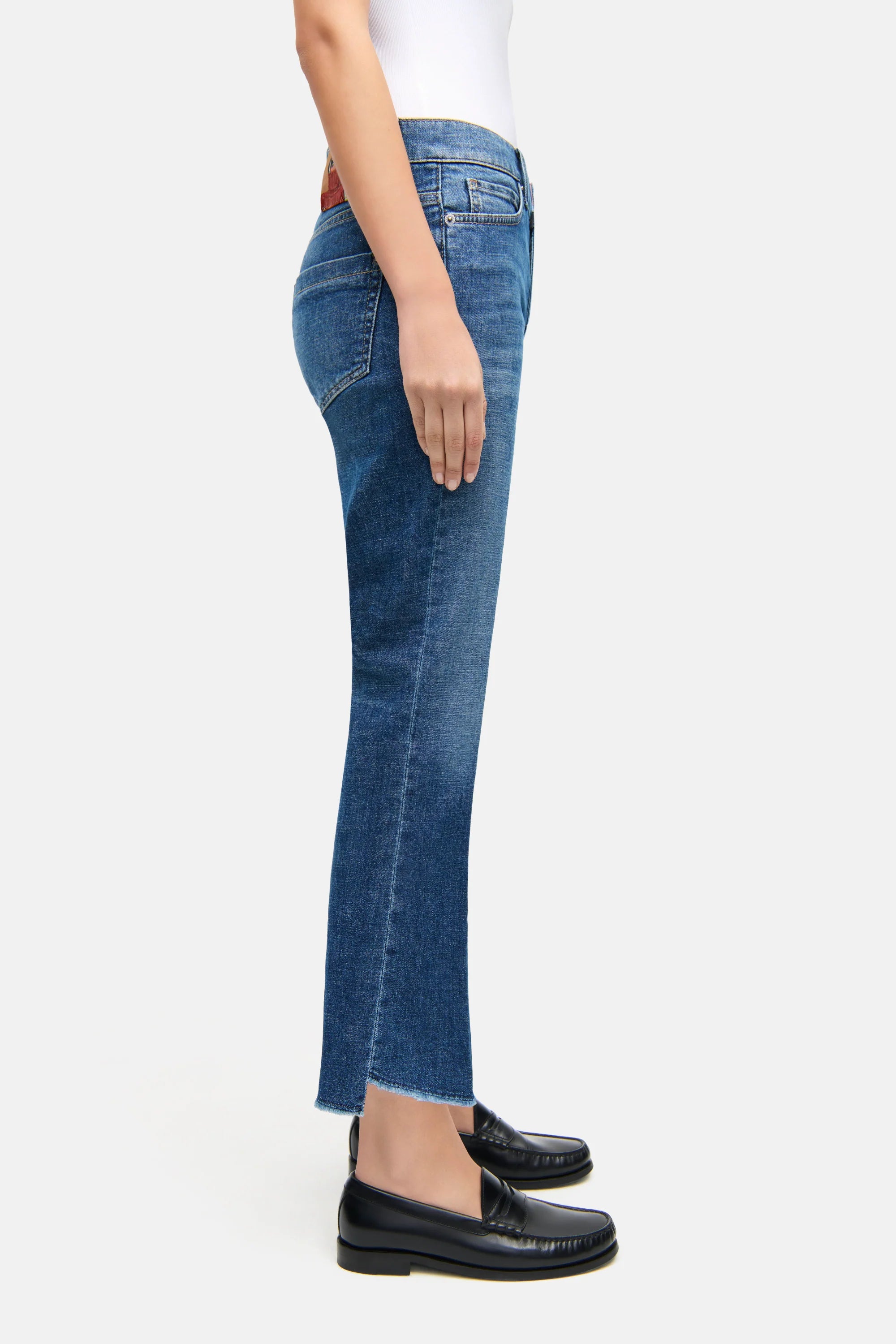 CAMBIO Flared-fit Cropped Jeans FENJA