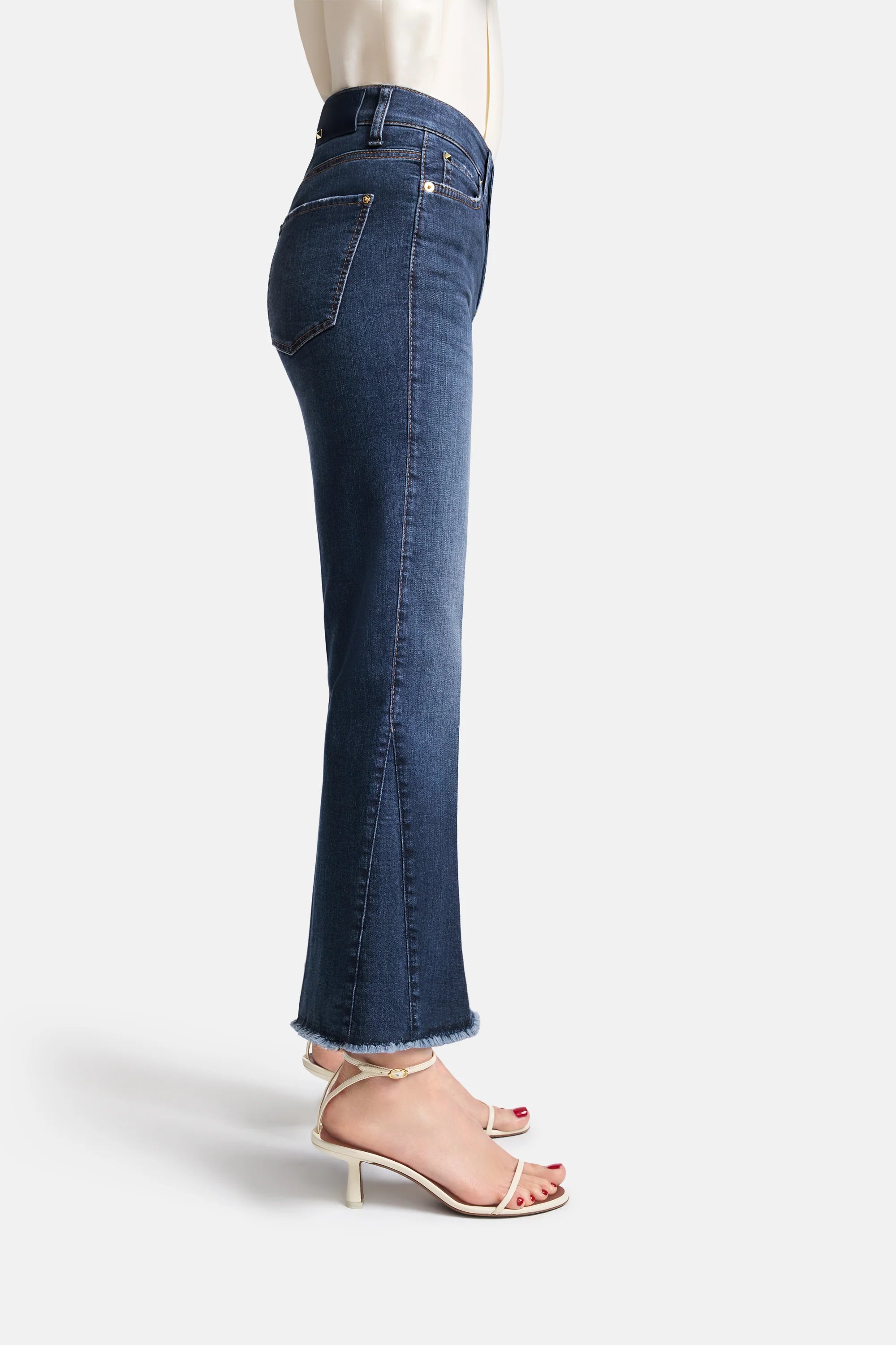 CAMBIO Flared Jeans "Francesca" Blue Denim
