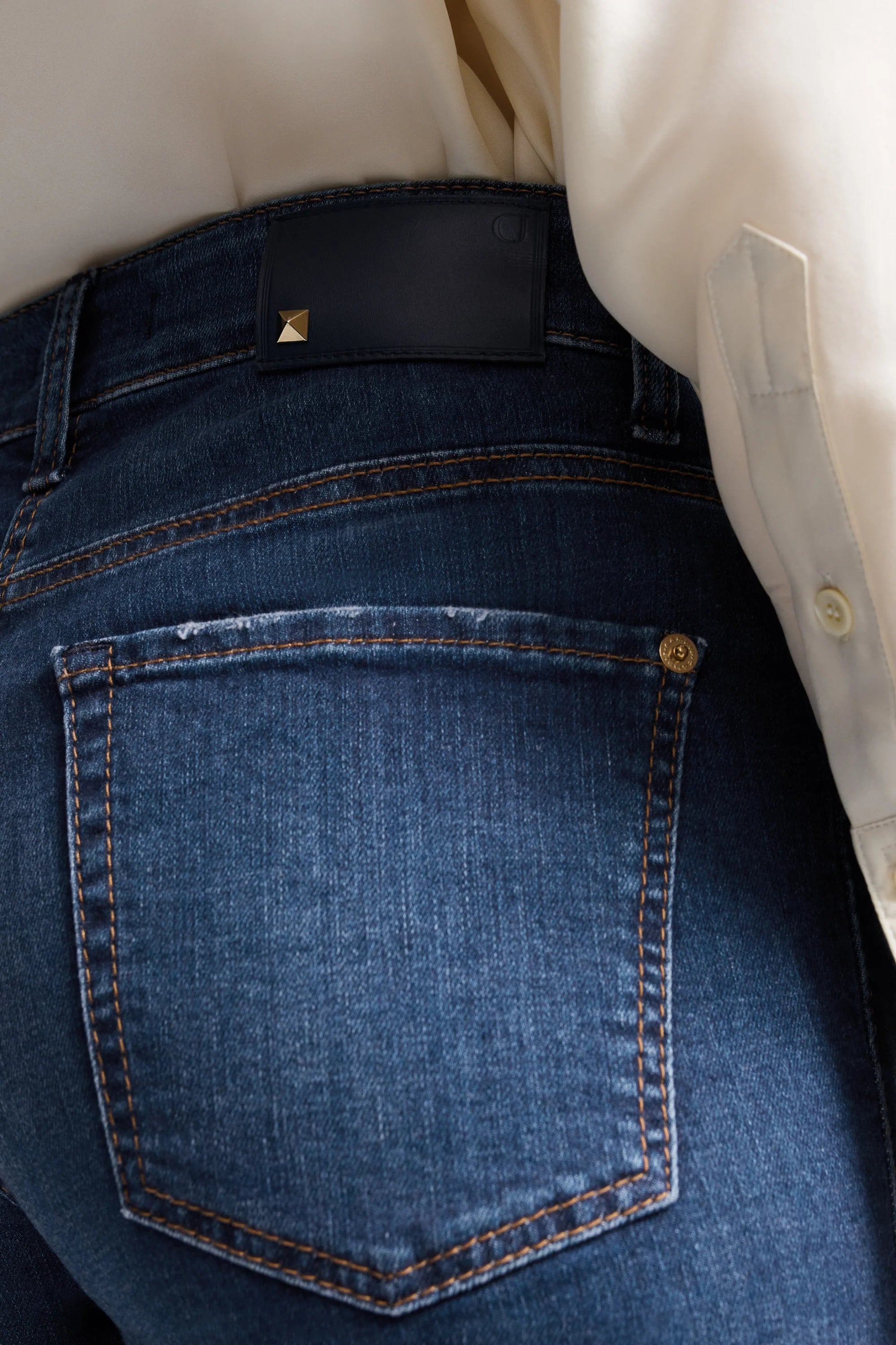 CAMBIO Flared Jeans "Francesca" Blue Denim