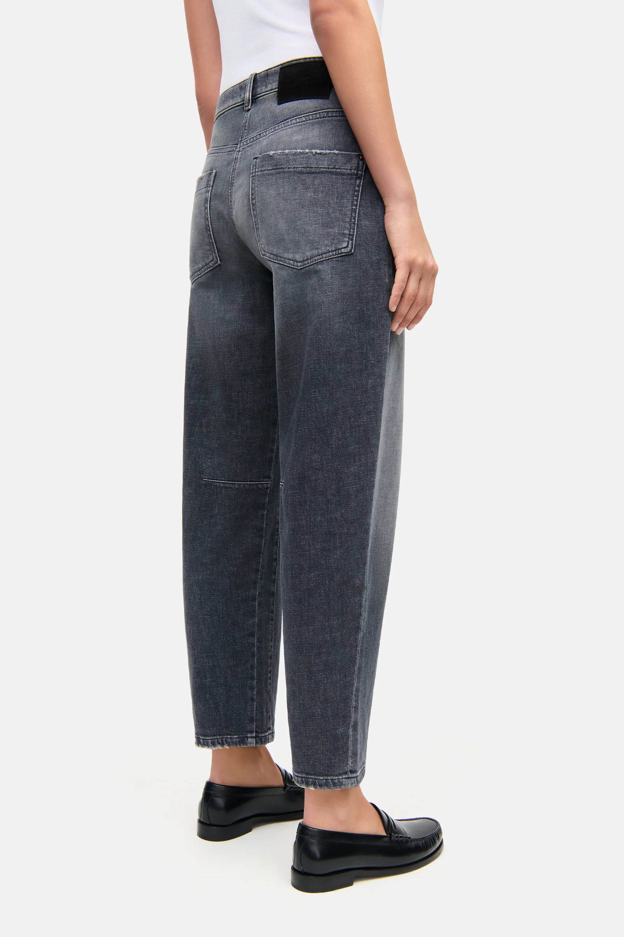 CAMBIO O-Shaped Cropped Jeans OCEAN