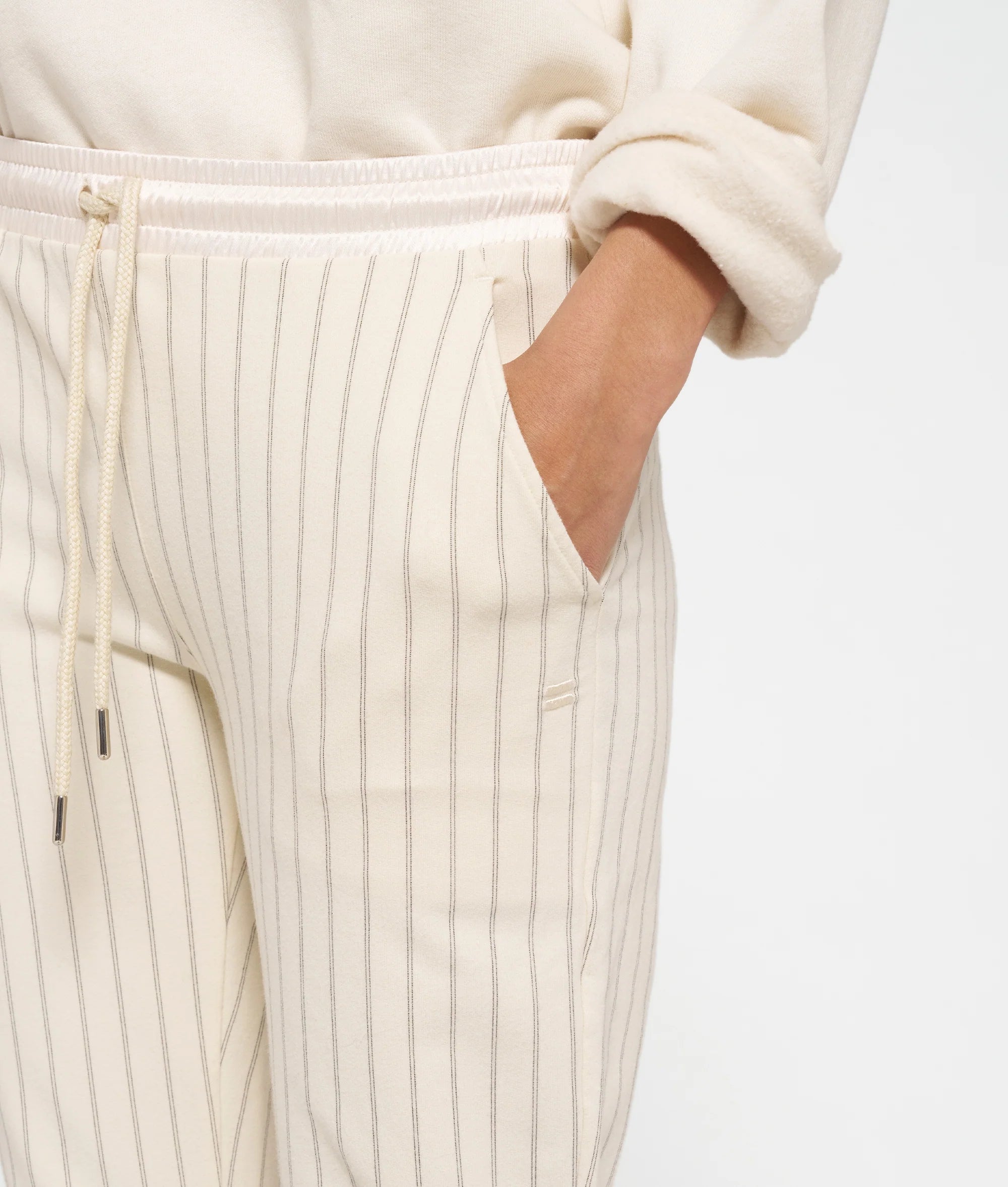 10DAYS - cropped jogger pinstripe