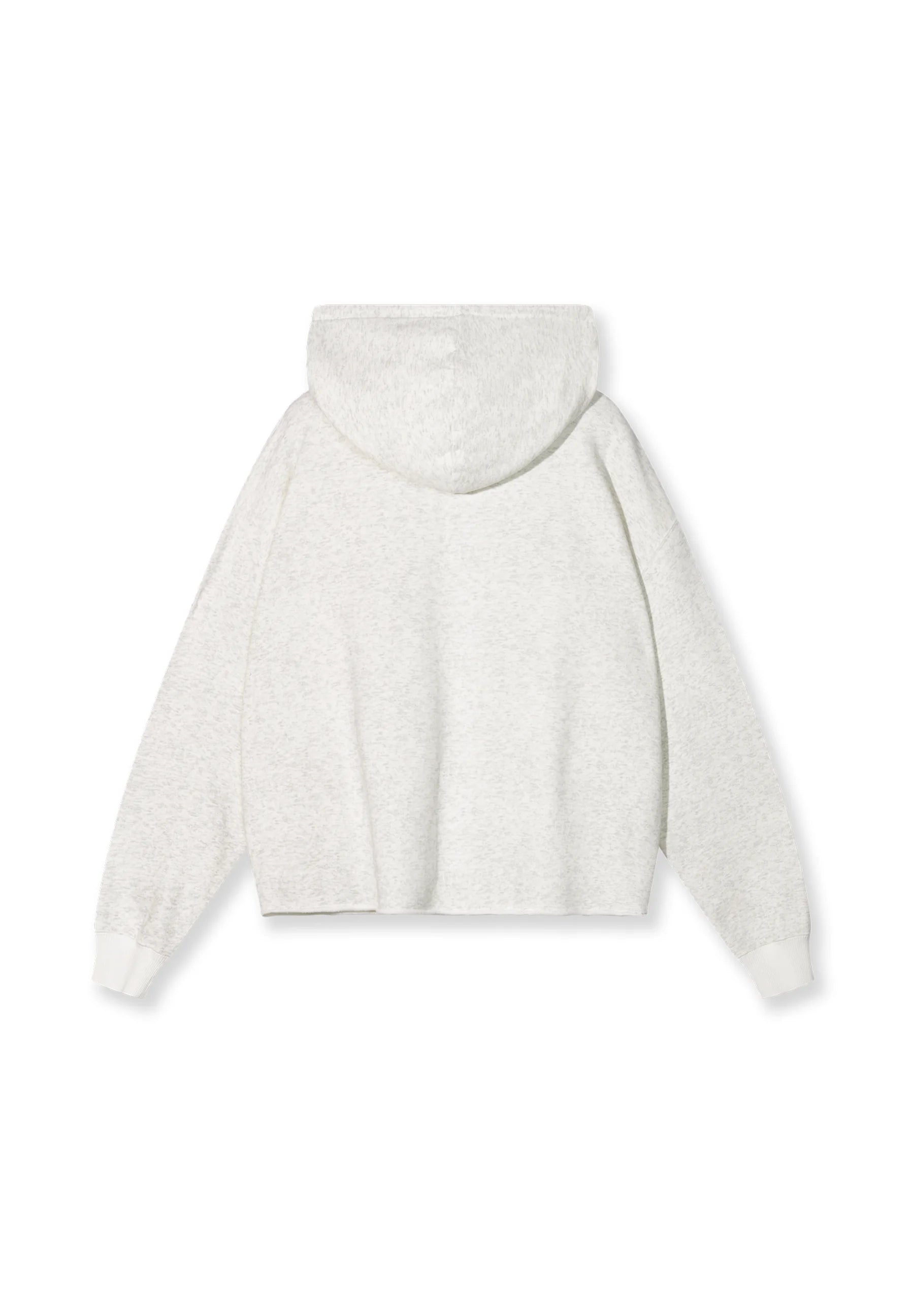10DAYS Cropped Statement Logo Hoodie White Melee