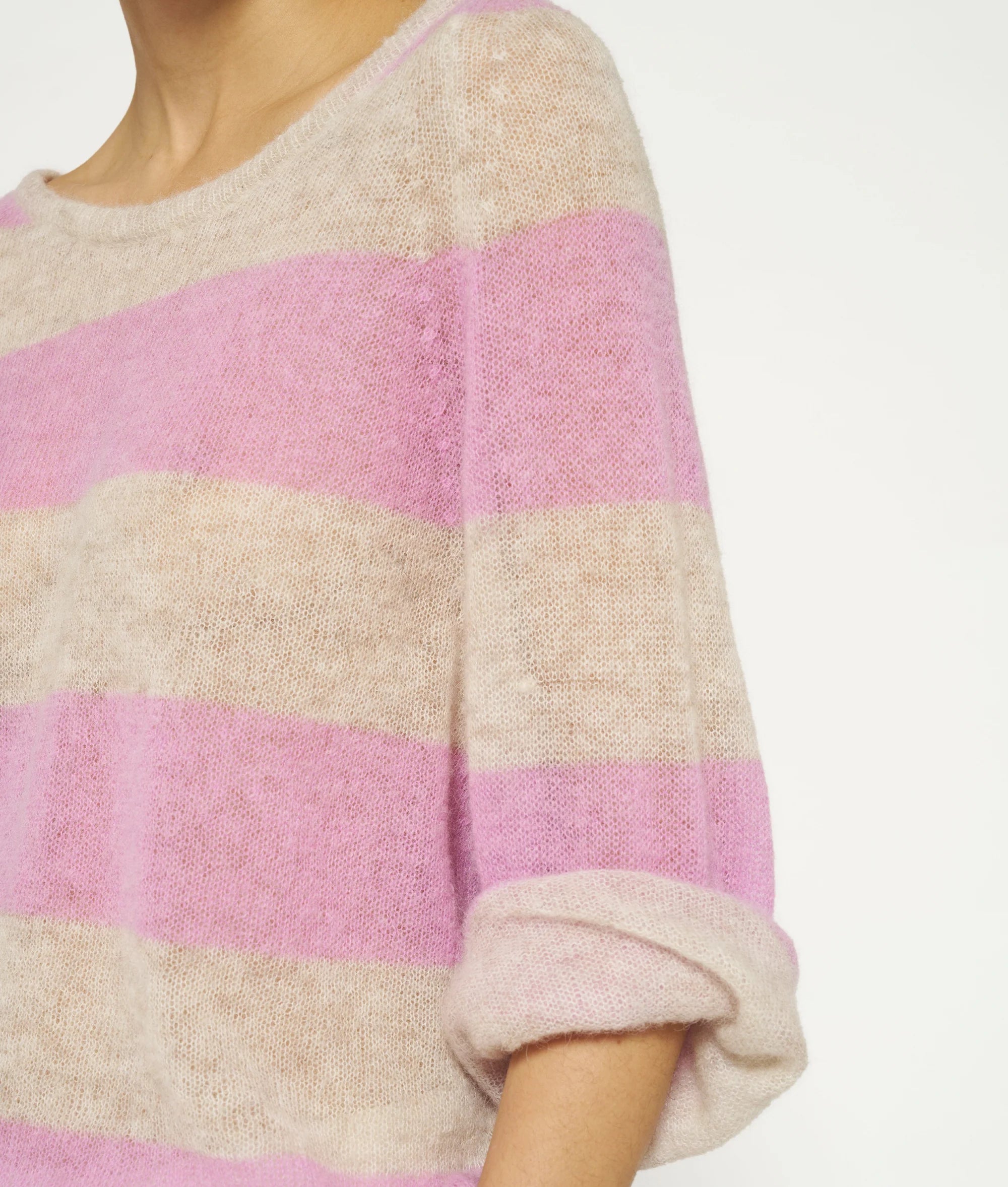 10DAYS - sweater thin knit stripes