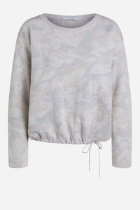 Pullover in Camouflage Jacquard