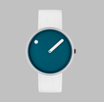 Lade das Bild in den Galerie-Viewer, PICTO - Dusty Blue dial / Pearl White recycled strap
