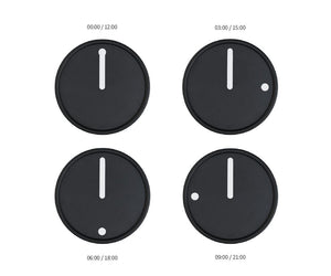 PICTO Watch - Black dial / Matt black mesh band