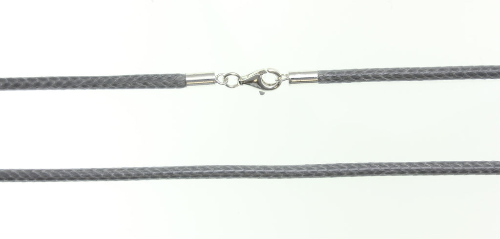 Cottonk. grau/dick ca. 80 cm 925er Silber