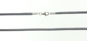 Cottonk. grau/dick ca. 80 cm 925er Silber