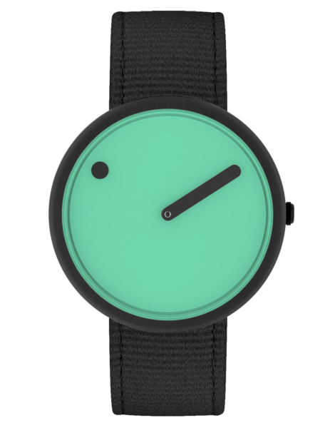 PICTO - Pacific Green dial / Manta Ray Black recycled strap